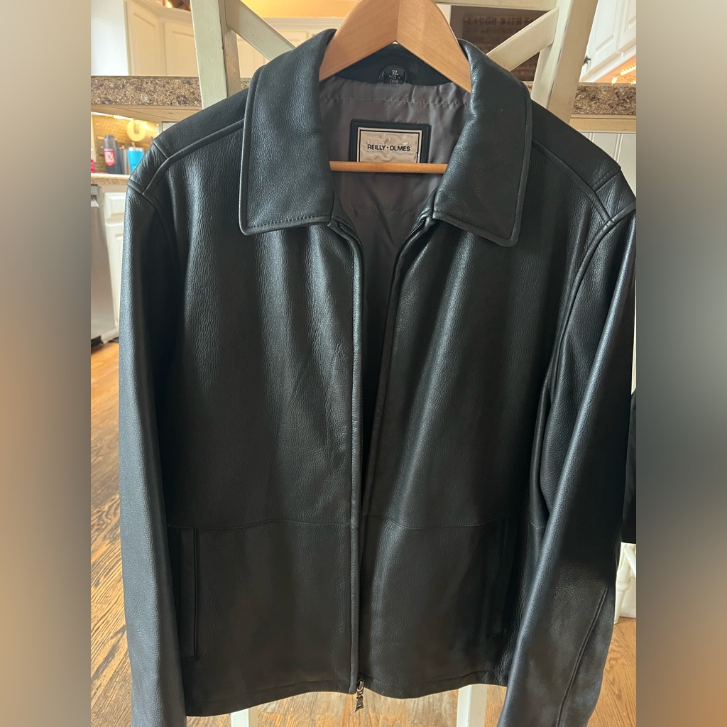 Men&acirc;s Reilly Olmes Leather Jacket Size Xl